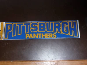 VINTAGE NCAA PITTSBURGH PANTHERS COLLEGE AUTOAUFKLEBER BUNT - Bild 1 von 1