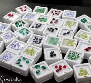 668 Pcs Estate Genuine Semi Precious Loose Mix Cut Multi Gems 36 Lot Collection - Picture 1 of 10