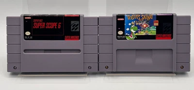 2 SNES SUPER SCOPE GAMES, Super Scope 6 (1991) and Yoshis Safari (1991) TESTED! - Image 1 of 4