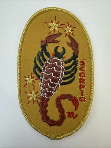 Scorpio Zodiac Embroidered Patch 4.5"x2.75" - Picture 1 of 2
