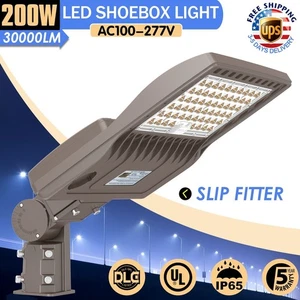 30000LM - 200W LED Parking Lot Pole Light Outdoor Driveway Street Area Lighting - Picture 1 of 12