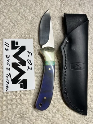Buck 113 Skinner. Azul y Turquesa Personalizado Foto 1 de 4