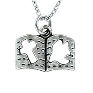 BIBEL Halskette oder Anhänger nur Zinn 3D Kreuz Taube Glaube Religion Gott Kette Geschenk - Bild 1 von 5