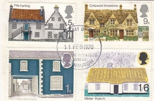 Rural Architecture GB Used Bureau (a) 1970 ON PIECE (148504) - Picture 1 of 1