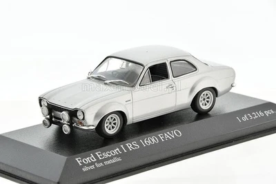 FORD Escort I RS1600 silver 1970 1/43 MINICHAMPS 400688100 - Photo 1/4