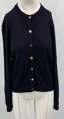 PS Paul Smith Womens Navy Wool Long Sleeve Cardigan Sweater sz XL - Image 1 of 4