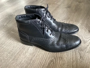 Cole Haan Mens Williams Wing Chukka Black Leather Ankle Boot 10.5 M C20285 10.5M - Picture 1 of 12