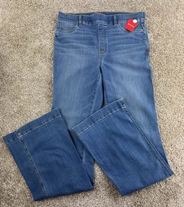 Spanx Flare Jeans Women's XL Tall Vintage Indigo Pull On 37" Inseam 20456T NWT - Picture 1 of 13