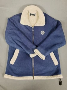 Chaqueta De Colección Shire Classics Mujer XL Azul Blanco Logo Inglaterra Cremallera Completa Equitación - Imagen 1 de 7