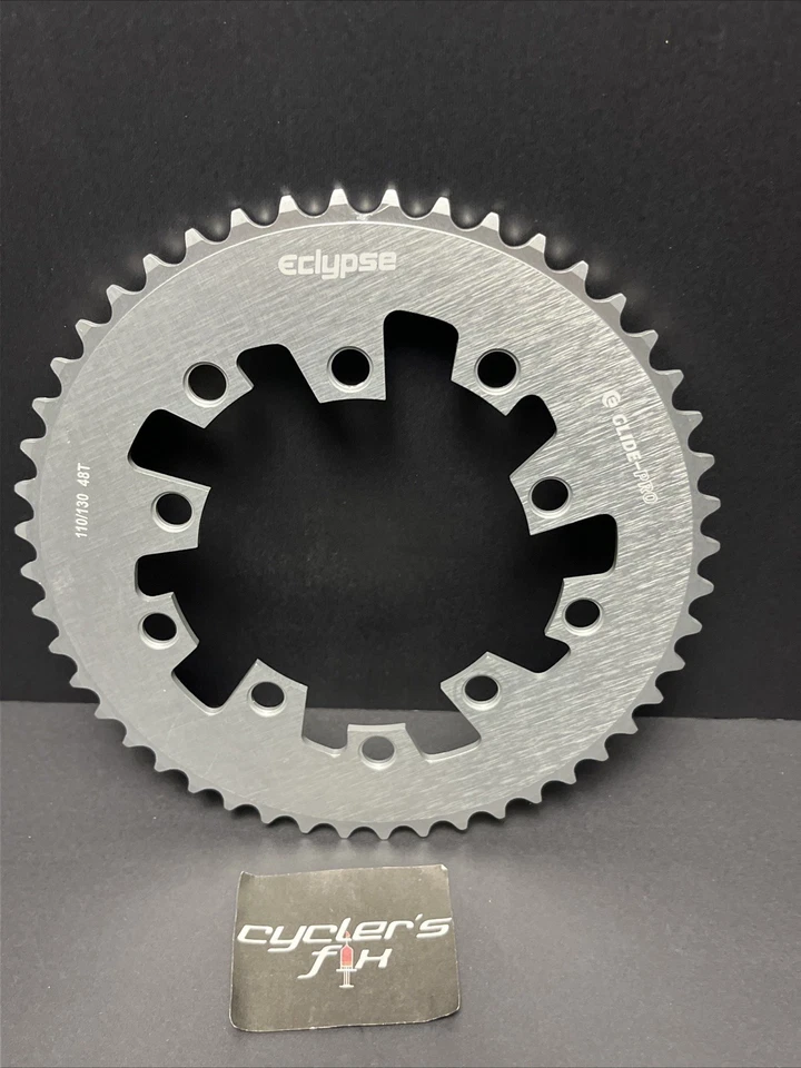 Eclypse 48t Glide-Pro 110/130 BCD 5 Bolt Alloy Chainring Fit Bmx Single Speed GT - Image 1 of 4