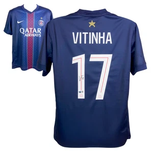 Vitinha signiertes PSG Heim Fußball Trikot #17 mit Beckett Witness - Bild 1 von 4