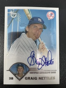 Graig Nettles 2003 Topps edición exclusiva retirada #TA-GN autógrafo automático - Imagen 1 de 2