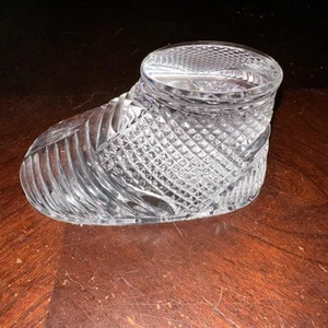 Authentischer Waterford Kristall Kinder Baby Schuh/Bootie Briefbeschwerer - Top - Bild 1 von 7
