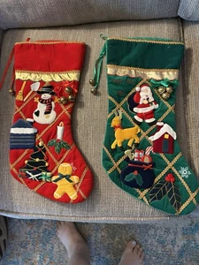 2 Medias de Navidad en muy buen estado - Imagen 1 de 4