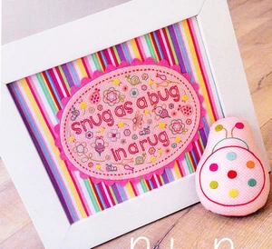 PATTERN - Baby Bug - sweet stitchery toy and framed design PATTERN - for baby - Picture 1 of 3