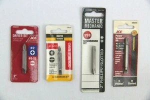 Lote de 4 paquetes de brocas de driver Ace, Master Mechanic, #2, #8-10, #3, #10-12 - Imagen 1 de 5