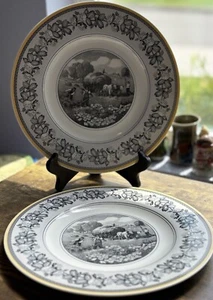 Villeroy & Boch Audun Ferme Dinner  Plates- 10 5/8"  (Two) Country Collection - Picture 1 of 11