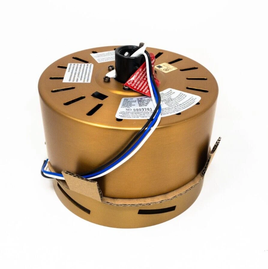 HOME DECORATORS Hexton 52" Brushed Gold Ceiling Fan Motor Assembly - Image 1 of 1