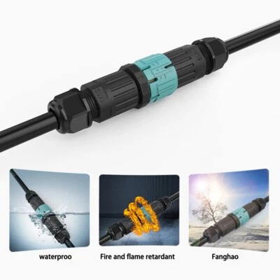 High Quality In-line Cable Coupler IP68 Connector Silicone Threaded Connection. - Image 1 of 4