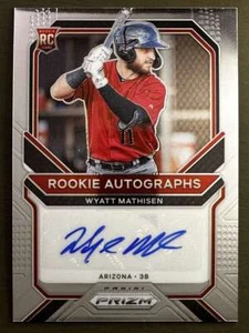 2021 Panini Prizm Wyatt Mathisen RC #RA-WM Rookie AUTO Diamondbacks - Picture 1 of 2