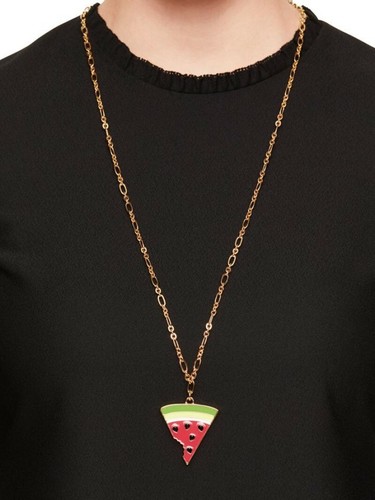 Collana Kate Spade Splash Out Anguria Placcata Oro 12K Nuova con etichette