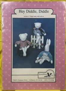 Hey Diddle Diddle Nursery Rhyme Characters Jenny Wren Sewing Pattern JW-21 - Picture 1 of 2