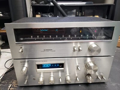Pioneer Stereo Turner TX-608 & Stereo Amplifier SA-608 w/ cables - Image 1 of 4