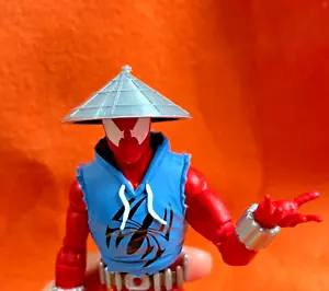 Accessorio Diorama Action Figure Personalizzato Giappone Cappello Bambù Ninja Samurai Scala 1/12 - Foto 1 di 4