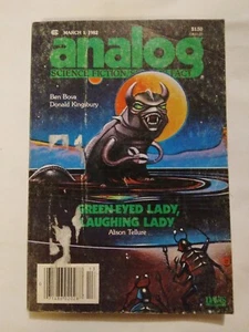 1982 March 1, Analog Sci-Fi/Fact Magazine, Green-Eyed Lady, Laughing Lady(MH437) - Picture 1 of 4
