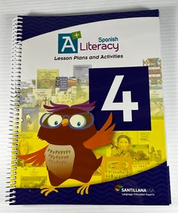 A+ Spanish Literacy Lesson Plans and Activities by Santillana 2018 Grade 4 - Picture 1 of 6