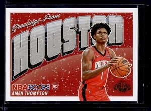 Amen Thompson 2023-24 NBA Hoops Basketball Rookie Greetings #8 Rockets RC - Bild 1 von 2