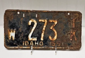 Vintage 1955 Idaho, Washington County License Plate - Picture 1 of 7