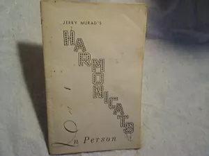 1962 Programa de conciertos Jerry Murad's Harmonicats, Wisconsin Rapids, todo Fiore, Don Les - Imagen 1 de 8