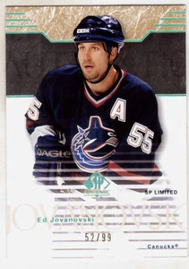 2003-04 SP AUTHENTIC #84 ED JOVANOVSKI SP LIMITED #52/99 - Picture 1 of 1