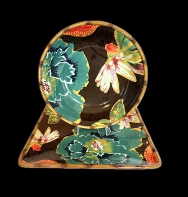 Plato y cuenco grande floral tropical Tracy Porter “Poetic Wanderlust” Foto 1 de 4