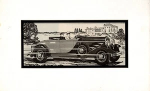 Oct. 1929 Chrysler Roadster "77" Mounted Framed Print - Picture 1 of 2