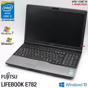 Fujitsu LifeBook E782 15.4 " HD Intel Core i5 3320M 120GB SSD 8GB Windows 10 7 - Picture 1 of 10