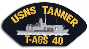 US Navy T-AGS 40 USNS Tanner Hydrographic Survey Ship Cap Patch Iron-On *New* - Picture 1 of 1