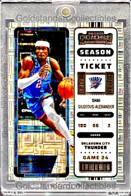 Shai Gilgeous-Alexander RARE MOJO REFRACTOR INVESTMENT CARD SSP PANINI MVP MINT - Image 1 of 2