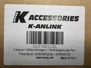 K-Array K-ANLINK Male to Female NL4 Adapter with CH1/CH2 switch for Anakondas - Picture 1 of 1