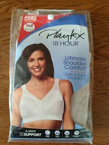Playtex 18 Stunden BH 40C Style 4693 beige Cafe Au Lait gepolsterte Schulter kabellos - Bild 1 von 4