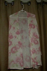 ABERCROMBIE & FITCH Girls Small Med Duster Open Frt Cardigan Sweater EASTER Long - Picture 1 of 3