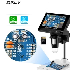 Elikliv Digital Microscope 4.3'' 1000X Error Coin Magnifier w/ Light Kids Adults - Picture 1 of 13
