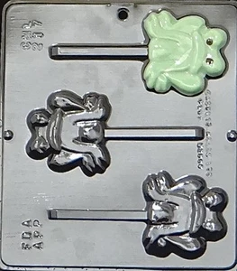 NEW 3 Cavity Toad FROG Frogs Chocolate Candy Fondant Plaster Clay Lolly Mold - Picture 1 of 1