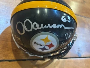 Dermontti Dawson HOF 2012 ++ Signed Auto PITTSBURGH STEELERS Mini Helmet JSA - Picture 1 of 17