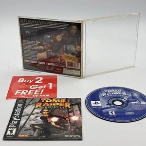 Tomb Raider Chronicles PS1 CIB (Sony PlayStation 1, 2000) Black Label Komplett - Bild 1 von 8