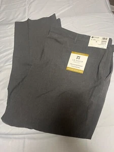 Haggar Premium Dress Pant Men's Size 56x32 Gray - Picture 1 of 5