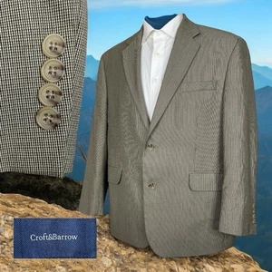 Croft and Barrow Sport Coat Mens 44S Multicolor Polyester Smooth Two Buttons - Picture 1 of 9