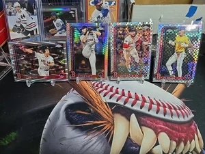 2025 Topps Chrome Red Sox Prism Xfractor RayWave Crochet Duran Wong Yoshida Lot - Picture 1 of 5
