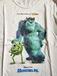 T-shirt DISNEY Monsters taglia S maglietta bianca grafica dai creatori di Toy Story - Foto 1 di 5